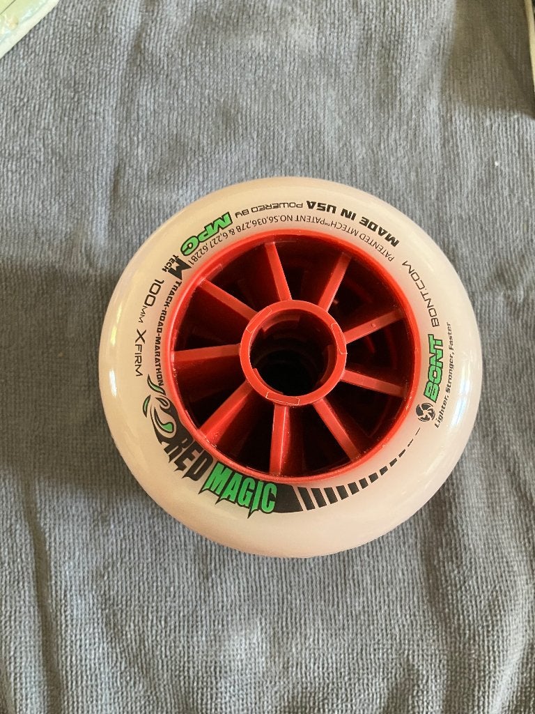 Red Magic 100mm Xfirm skeelerwielen, Ophalen of Verzenden, Nieuw, Wielen of Lagers, Overige merken