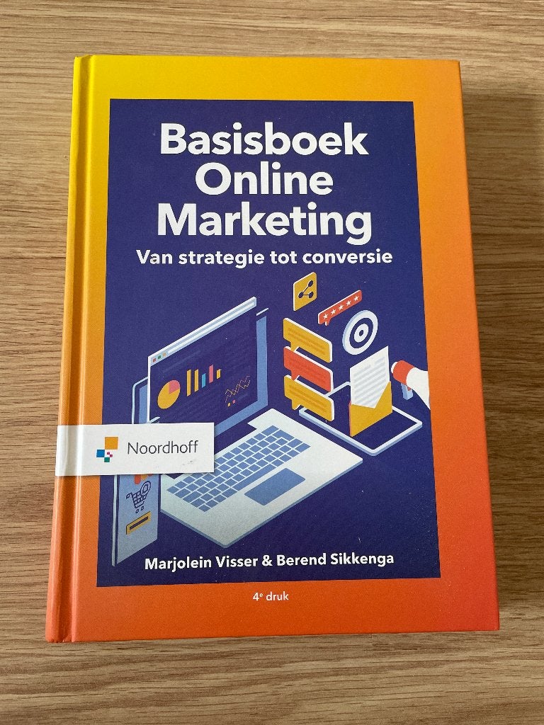 Basisboek online marketing, Ophalen of Verzenden, Beta, Zo goed als nieuw, HBO