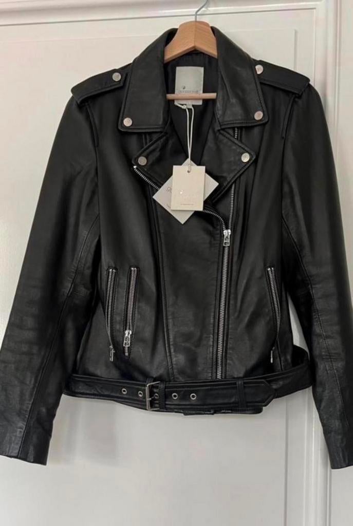 Goosecraft zwart leren jack, Frances jacket 8285, Ophalen of Verzenden, Nieuw, Maat 38/40 (M), Zwart