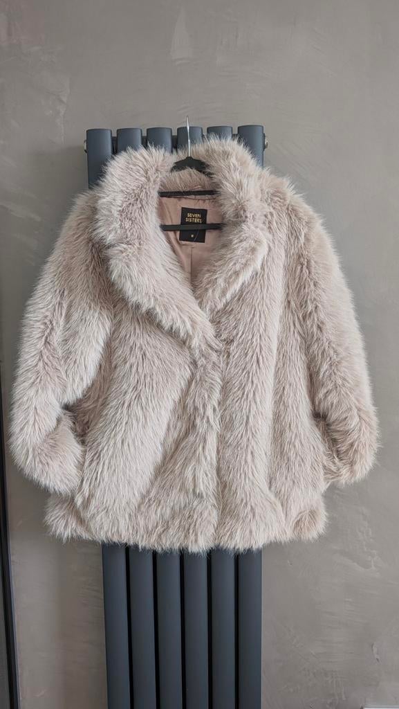 Seven Sisters Faux Fur Jas Maat M, Maat 38/40 (M), Seven Sisters, Beige, Ophalen of Verzenden