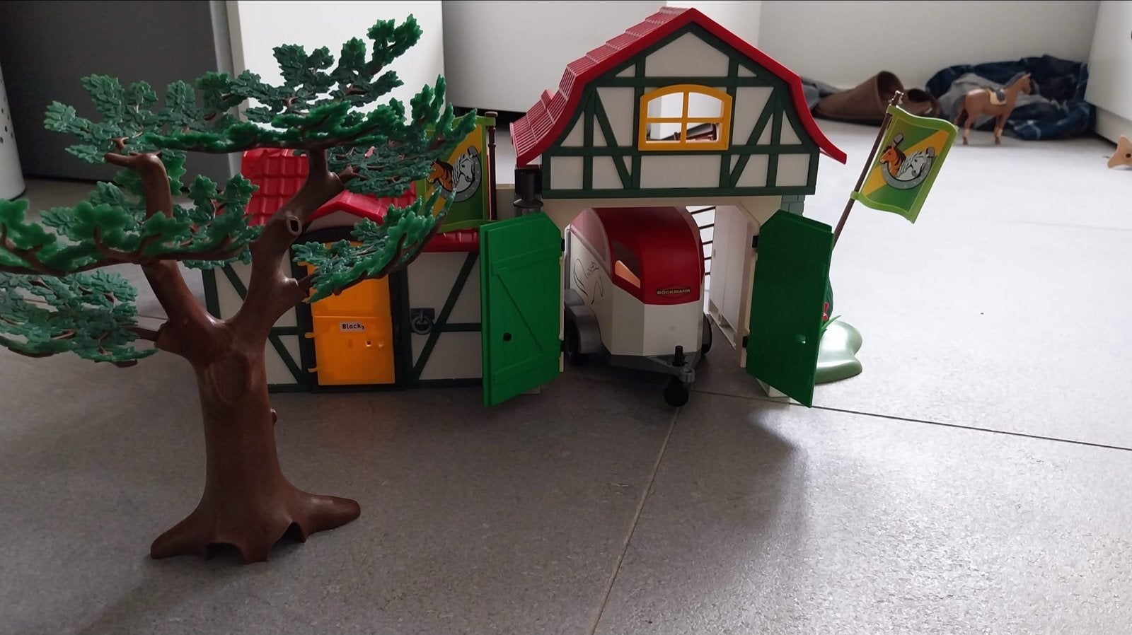 Playmobil Paardenstal met paarden en accessoires, Kinderen en Baby's, Gebruikt, Gebouw, Complete set, Ophalen of Verzenden