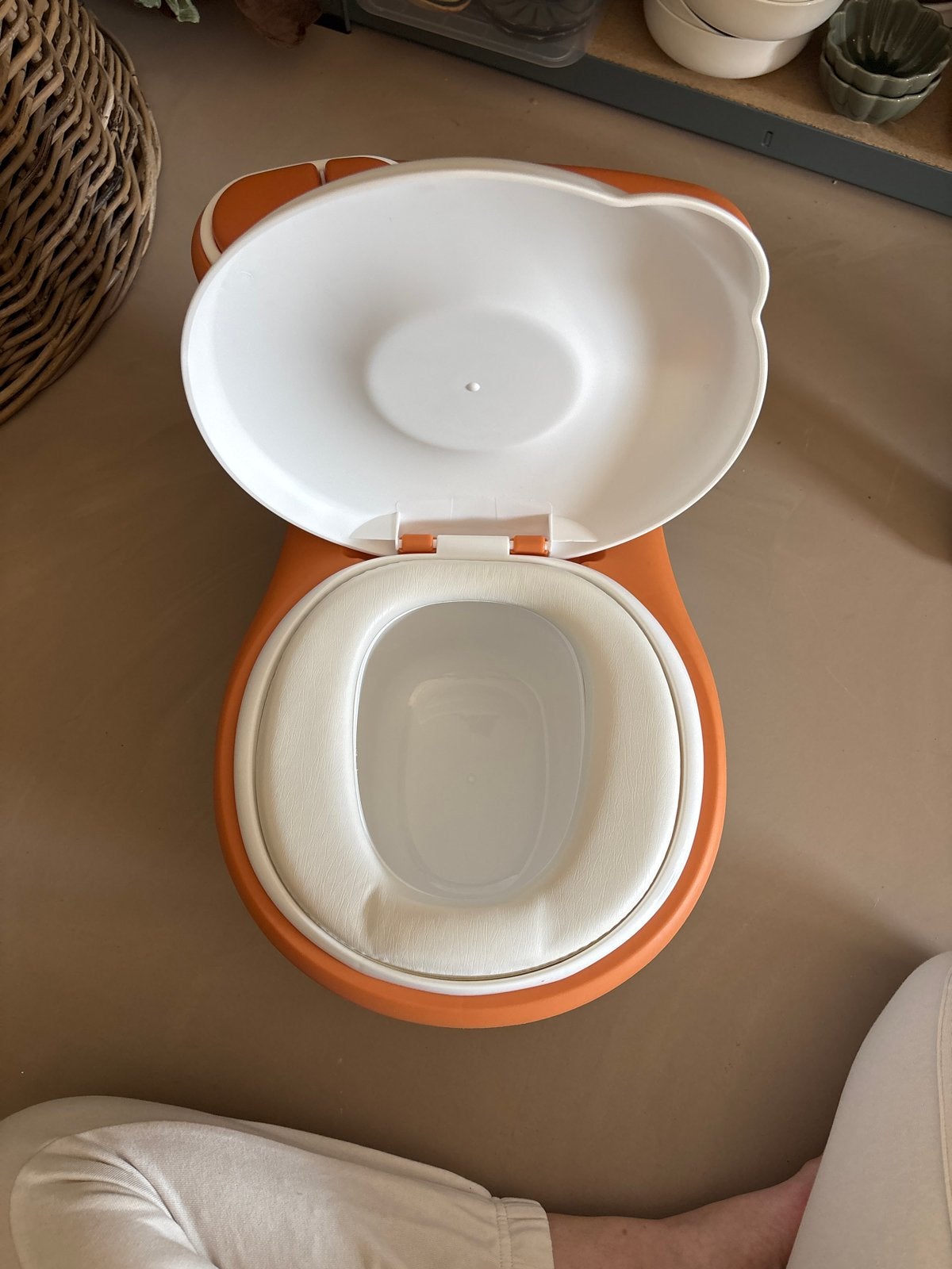 Twinky Potje - Oranje en Wit, Kinderen en Baby's, Ophalen, Zo goed als nieuw