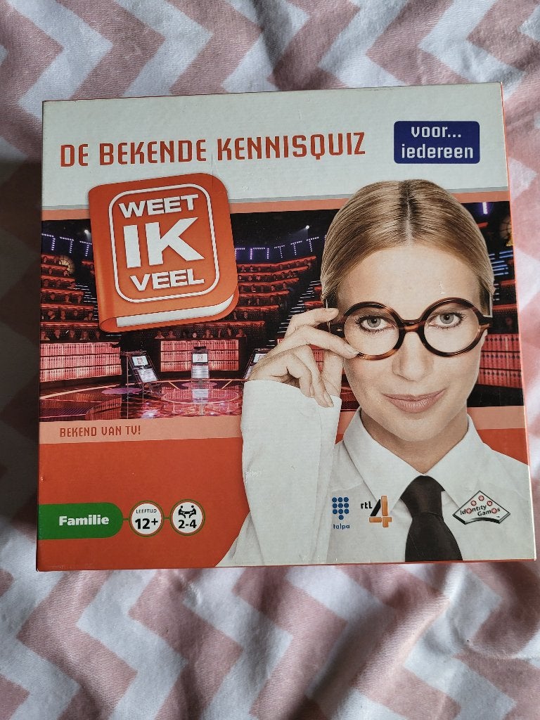 weet ik veel! spel, Hobby en Vrije tijd, Gezelschapsspellen | Bordspellen, Ophalen of Verzenden, Zo goed als nieuw