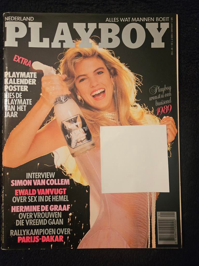 Playboy Nederland Januari 1989 - Extra Playmate Poster, Ophalen of Verzenden, Gelezen, Overige typen