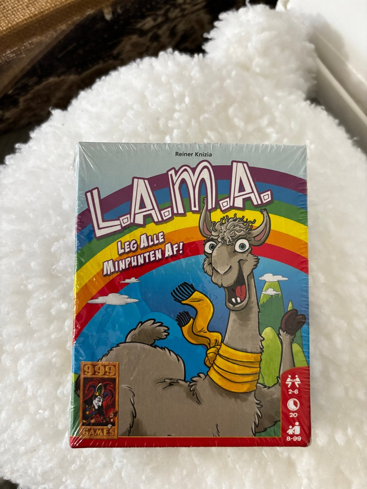 L.A.M.A. Leg Alle Minpunten Af! - Kaartspel van 999 Games, Drie of vier spelers, Ophalen of Verzenden, Nieuw