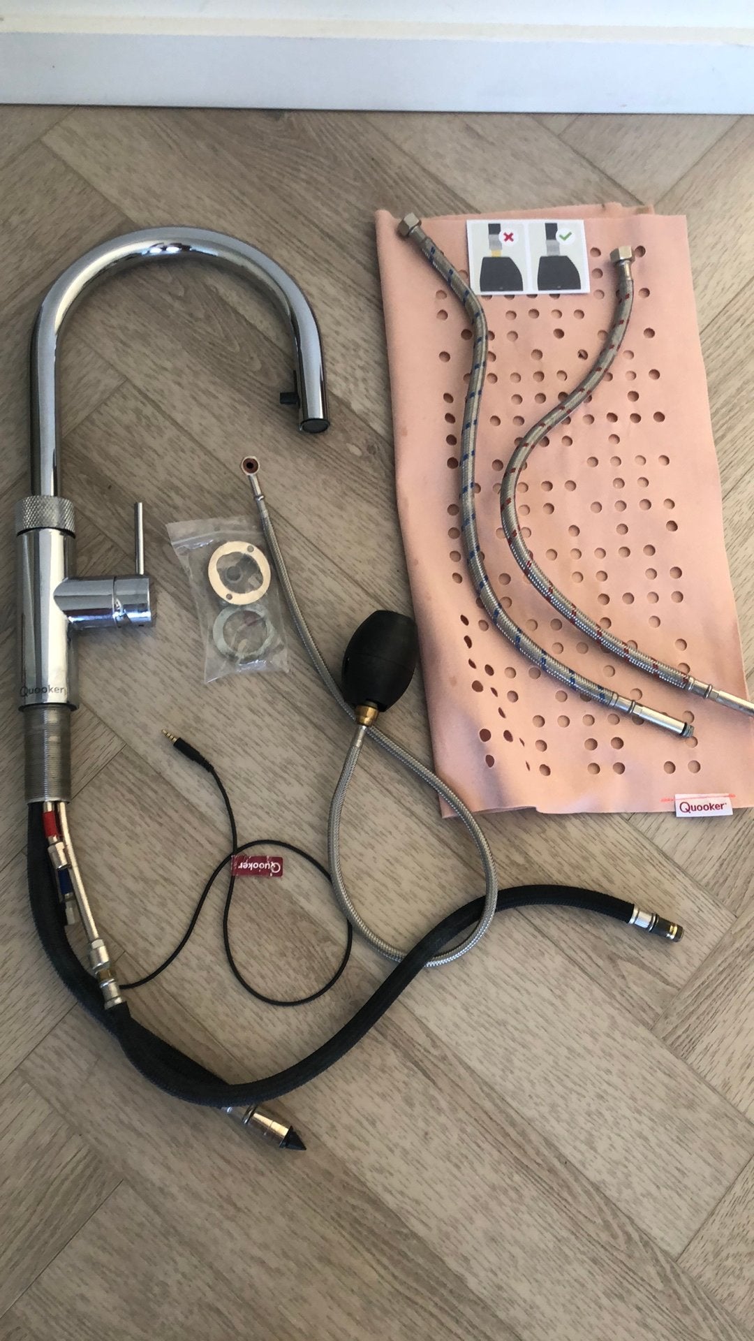 Quooker Flex Chroom met rekbare Slang Compleet Nieuwste, Verzenden, Gebruikt