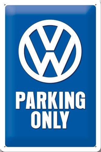 Volkswagen parking only VW relief reclamebord van metaal