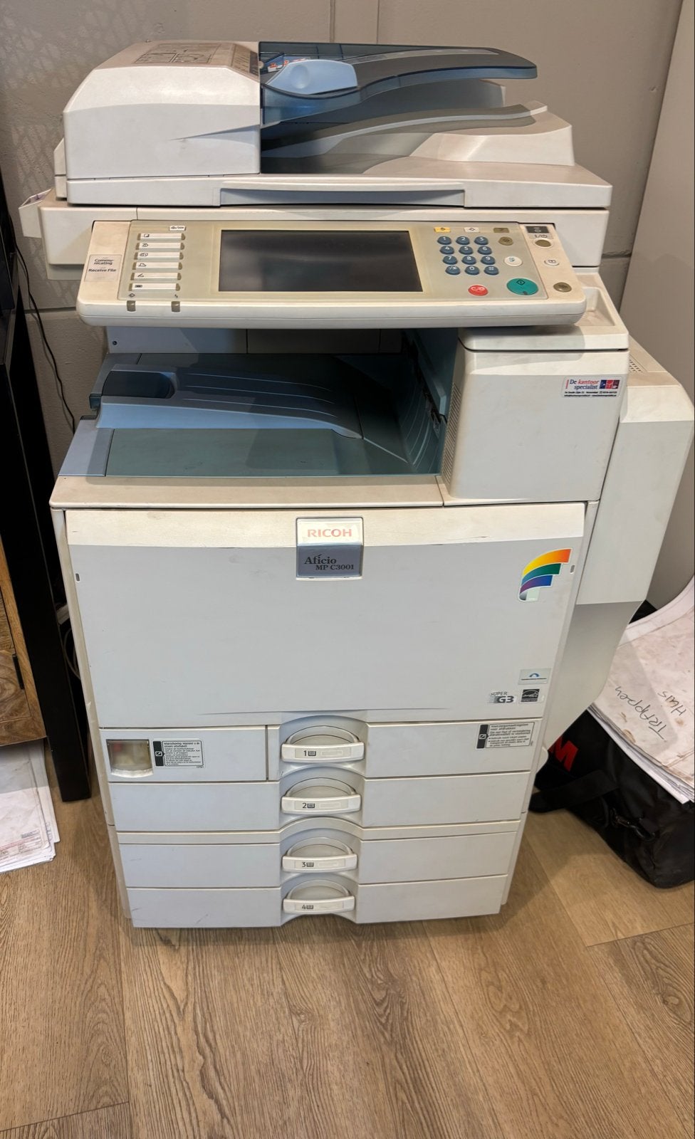 Ricoh Aficio MP C3001 All-in-one Printer, Computers en Software, Ophalen, Gebruikt, All-in-one, Kleur printen