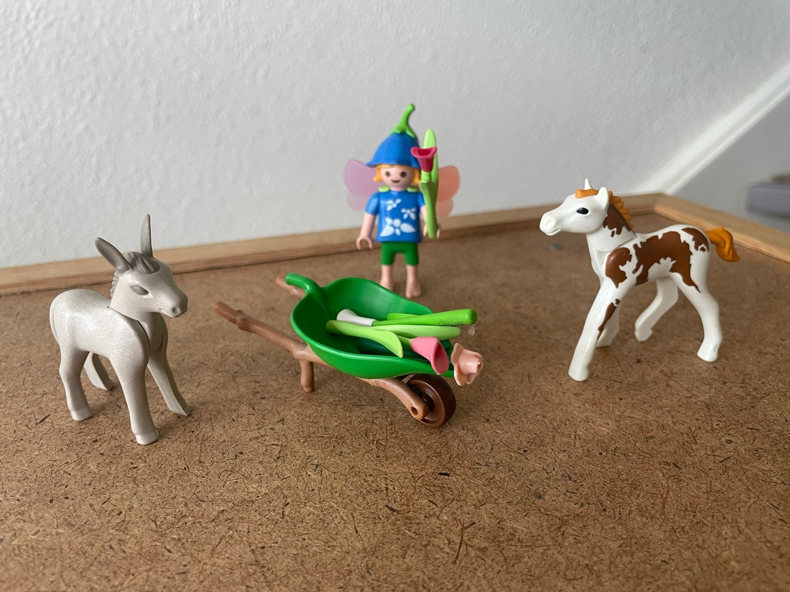 Playmobil set: Elfje met dieren en kruiwagen, Gebruikt, Complete set, Fantasy, Ophalen of Verzenden