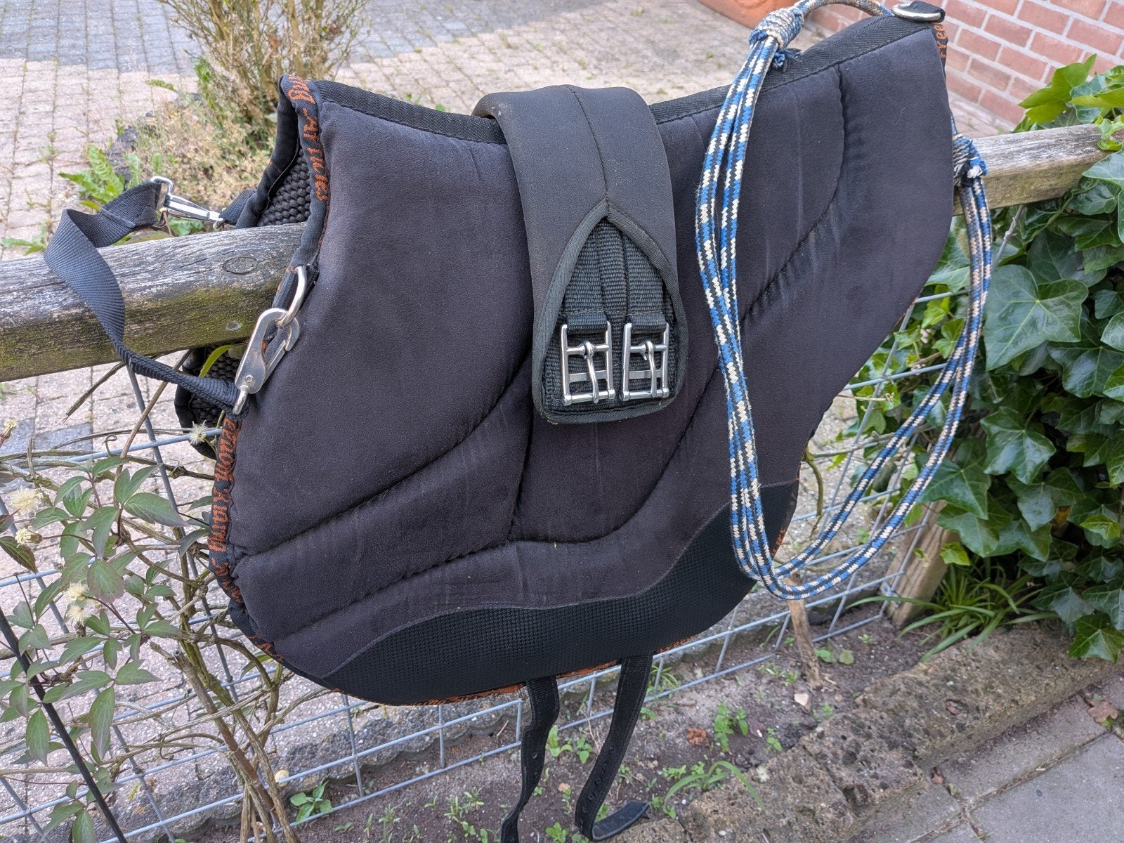 Barebackpad / zadel met singel en neckrope, Dieren en Toebehoren, Ophalen, Zo goed als nieuw, Dressuur