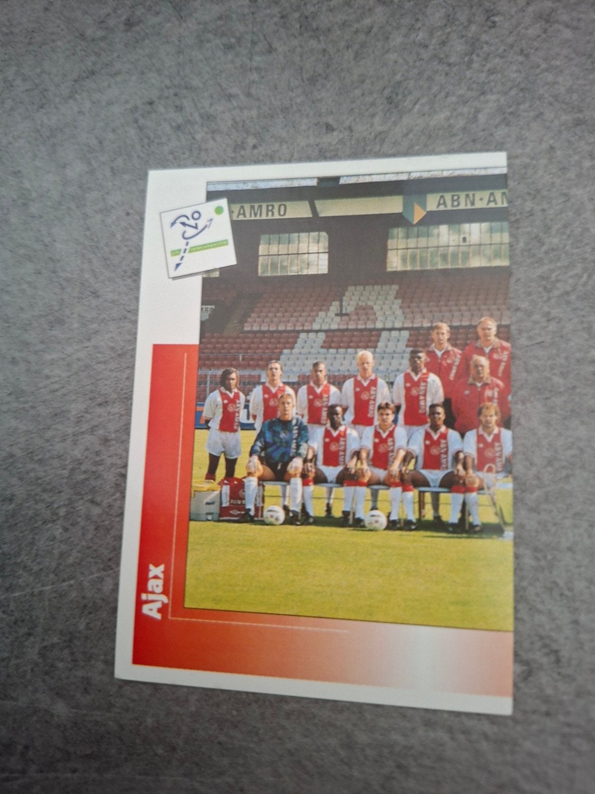 Panini sticker Voetbal 96. Deel teamfoto Ajax., Ophalen of Verzenden, Zo goed als nieuw, Sticker