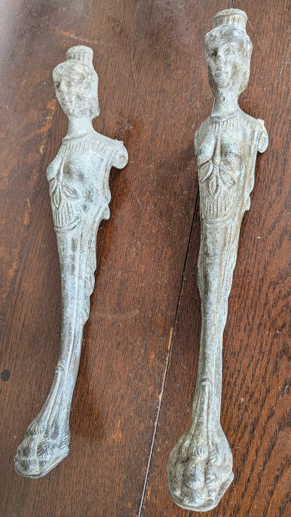 Antieke koperen tafelpoten, Antiek en Kunst, Antiek | Koper en Brons, Ophalen, Koper