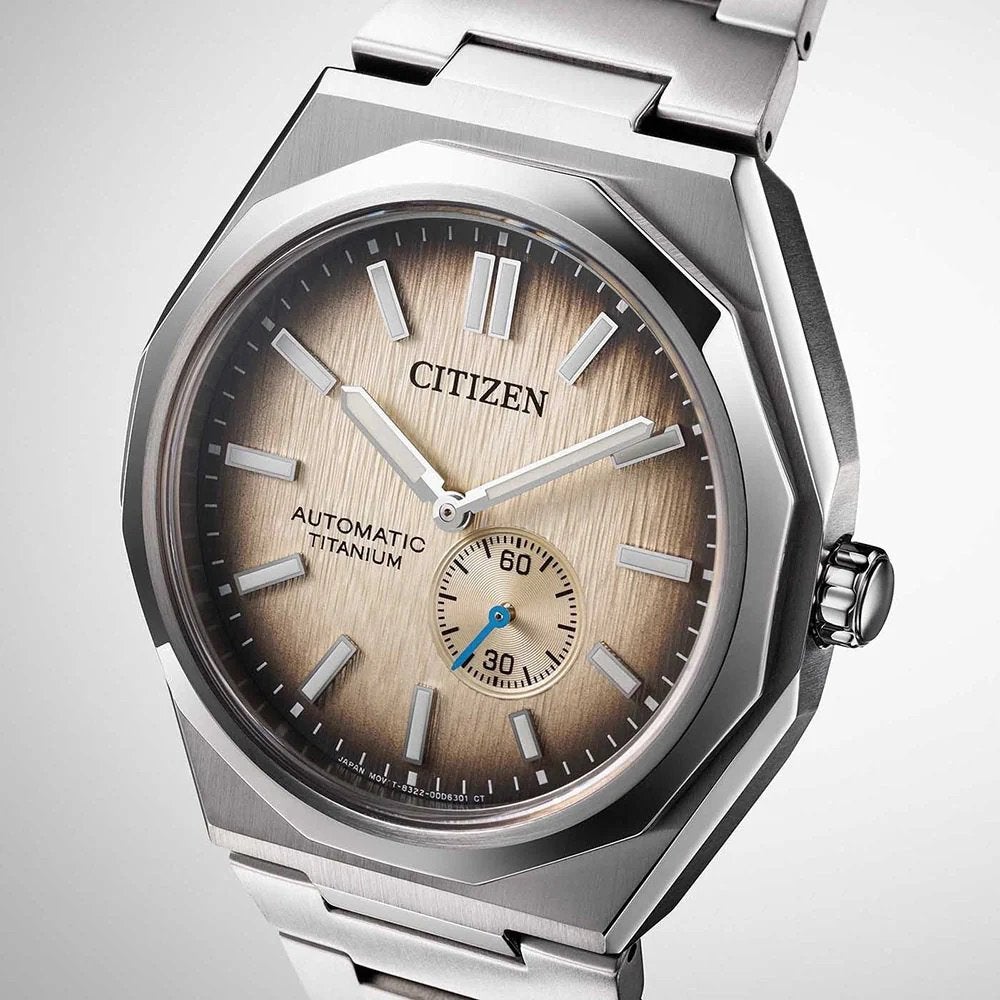 Citizen Zenshin 60 titanium automaat horloge ZGAN, Ophalen of Verzenden, Zo goed als nieuw, Staal, Overige merken