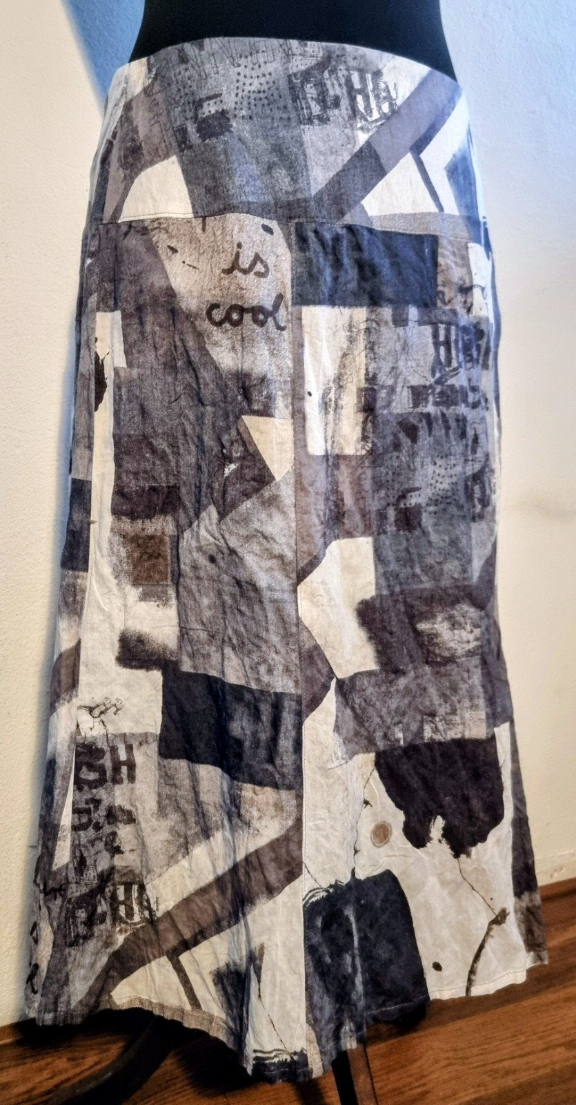 Prachtige Witteveen Artistieke Midi Rok 40 Nieuw WP90, Maat 38/40 (M), Zwart, Nieuw, Ophalen of Verzenden