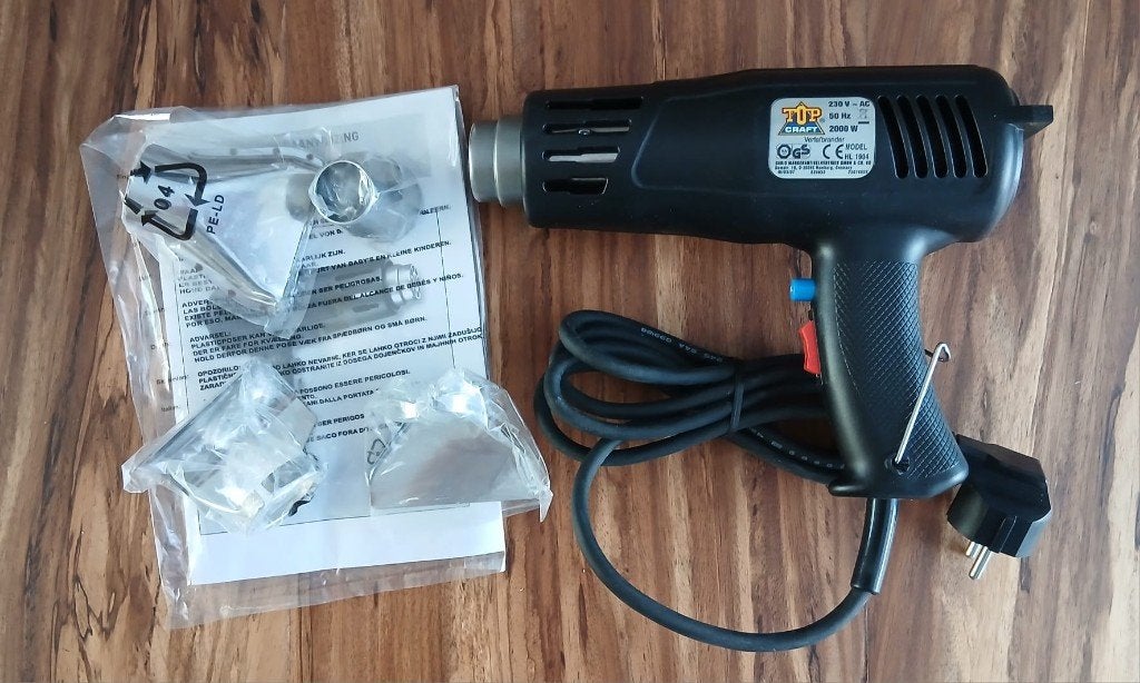 Top Craft verfafbrander. Nieuw. 2000 watt