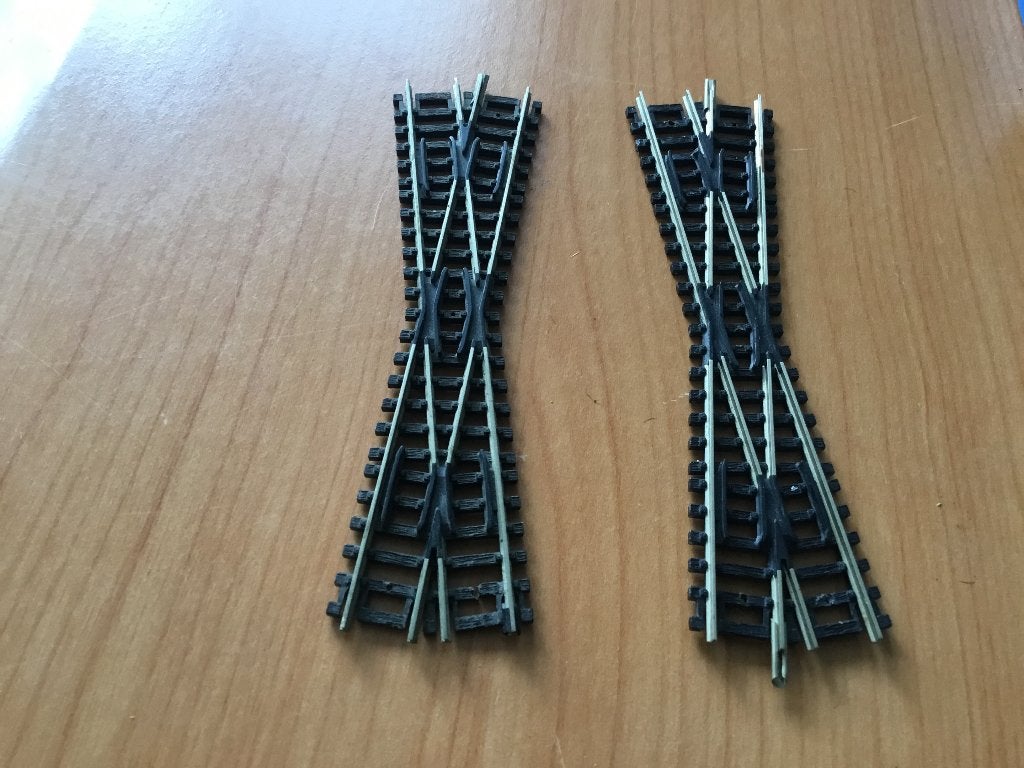 2 x kruising Roco z.g.a.n., Gelijkstroom, Rails, Ophalen of Verzenden, Zo goed als nieuw