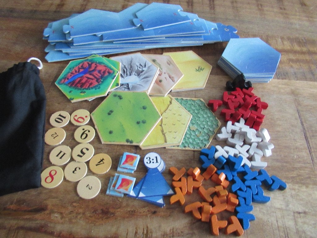 Komplete Houten kolonisten uitbreiding Zeevaarders spel, Ophalen of Verzenden, Zo goed als nieuw