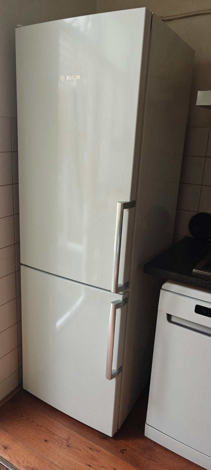 Bosch KGE36EW4P koelvries combinatie, Ophalen, Gebruikt, 200 liter of meer, Met aparte vriezer