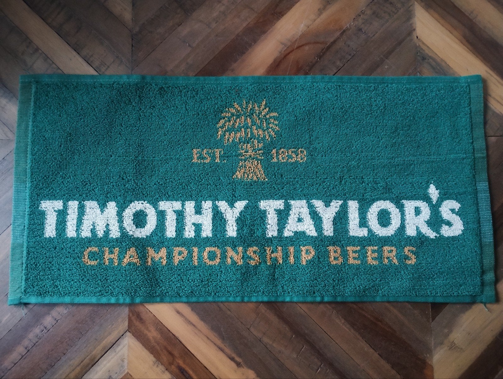 Timothy Taylor's bier bar handdoek, Verzamelen, Biermerken, Nieuw, Overige typen, Overige merken, Ophalen of Verzenden