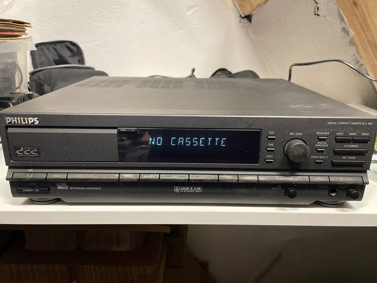 Philips DCC 380 Digital Compact Cassette Recorder - Defect, Ophalen of Verzenden