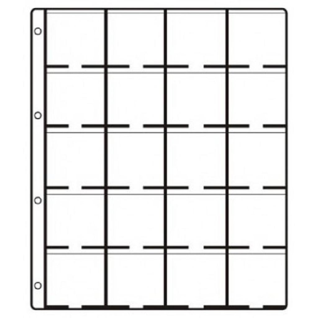 Hartberger muntbladen 20 vaks 10 stuks, Postzegels en Munten, Munten en Bankbiljetten | Toebehoren, Ophalen of Verzenden, Verzamelmap