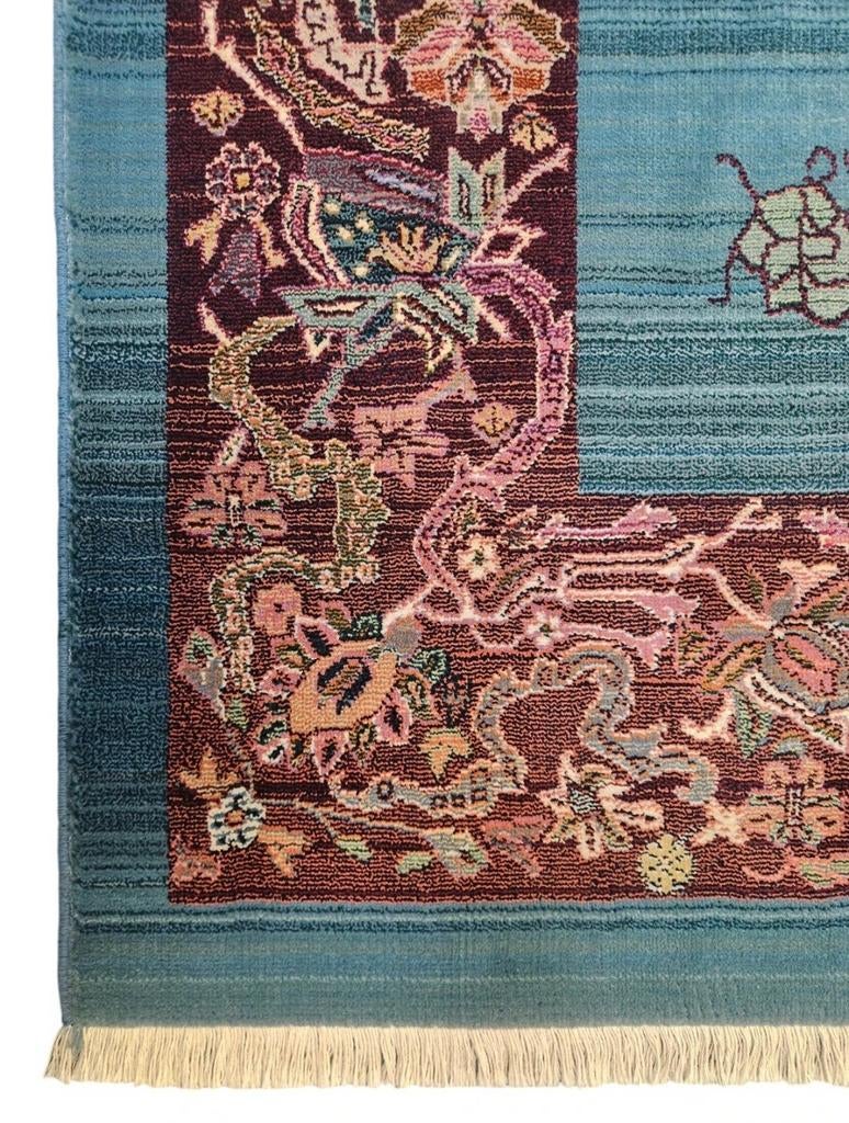 Vintage oosters wol Gabbeh tapijt modern blue new 155x230cm, Klassiek, Oosters, 150 tot 200 cm, Onbekend, 200 cm of meer