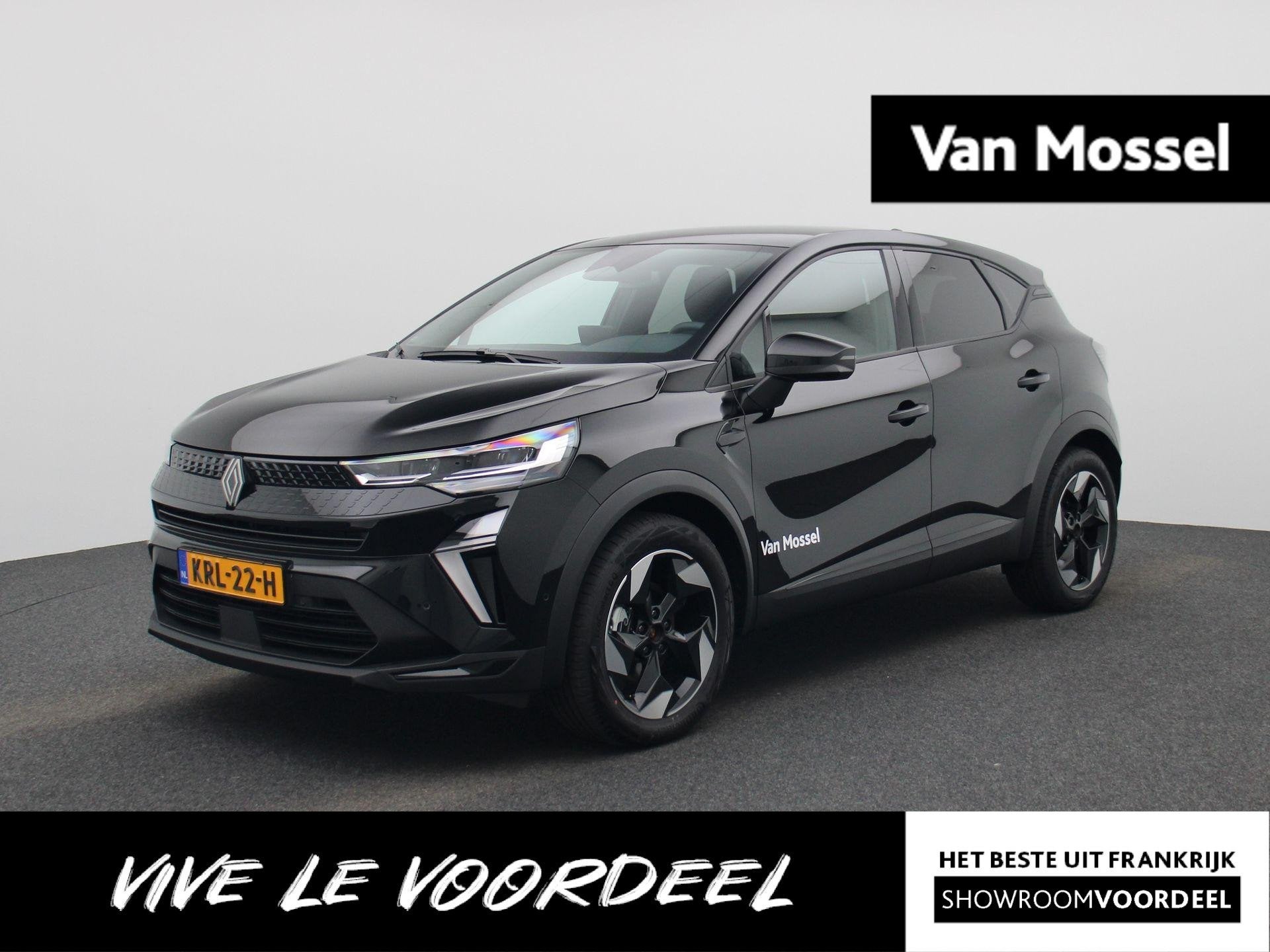 Renault Captur 1.8 E-Tech full hybrid 160 techno | Pack Wint, Auto's, 1789 cc, 4 cilinders, Leder en Stof, Zwart