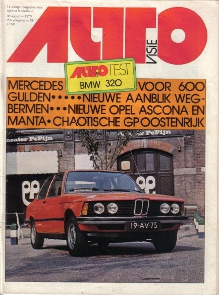 Autovisie 18 1975 : BMW 320 - Jaguar E type - Matra Bagheera, Ophalen of Verzenden, Gelezen, Algemeen