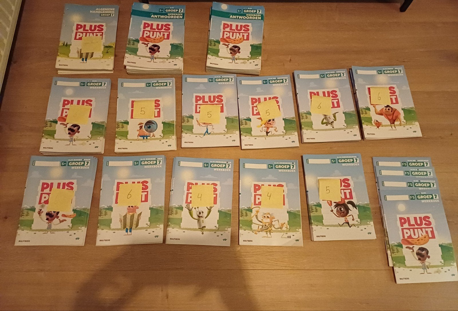 Pluspunt groep 7 werkboeken en antwoordenboeken, Gelezen, Overige vakken, Malmberg, Ophalen of Verzenden