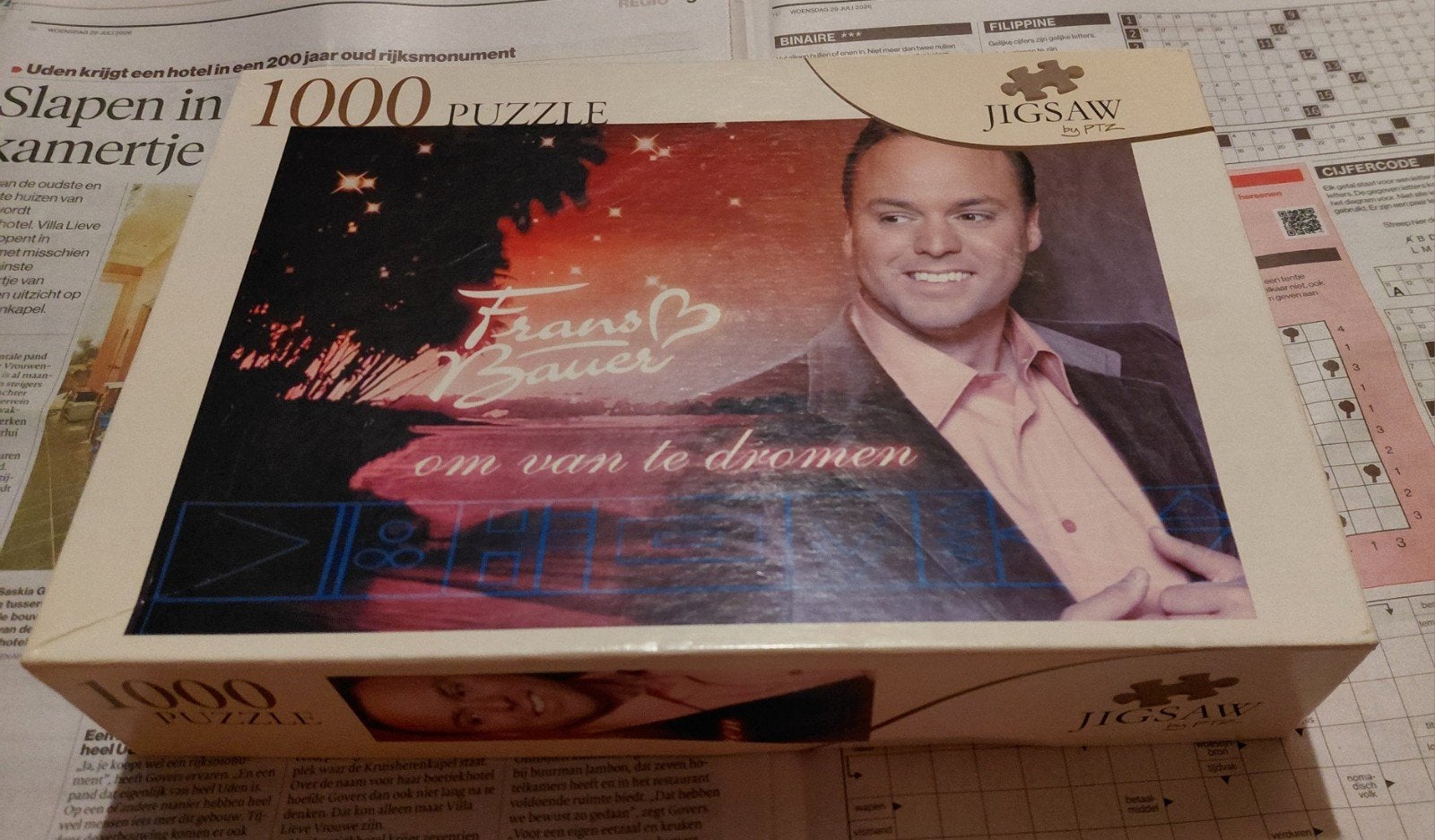 Frans Bauer Legpuzzel - Om van te dromen (1000 stukjes), Verzamelen, Ophalen of Verzenden, Gebruikt, Overige typen