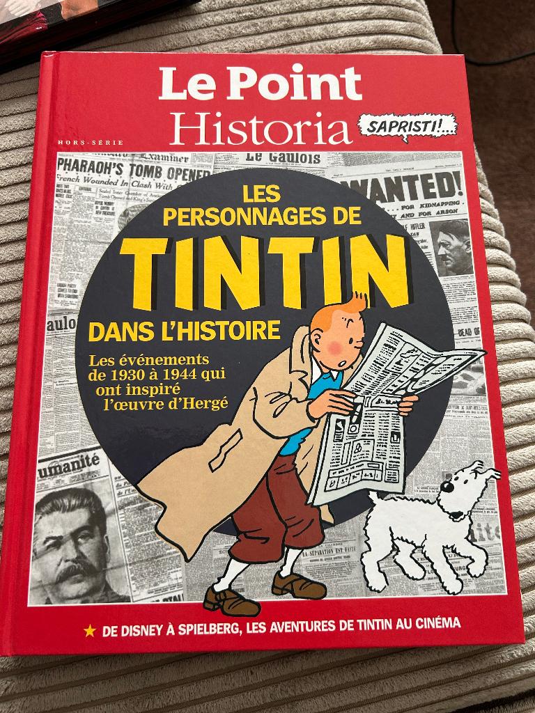 Kuifje boek geschiedenis- les personages de tintin l’histoir, Ophalen of Verzenden, Kuifje, Zo goed als nieuw, Boek of Spel