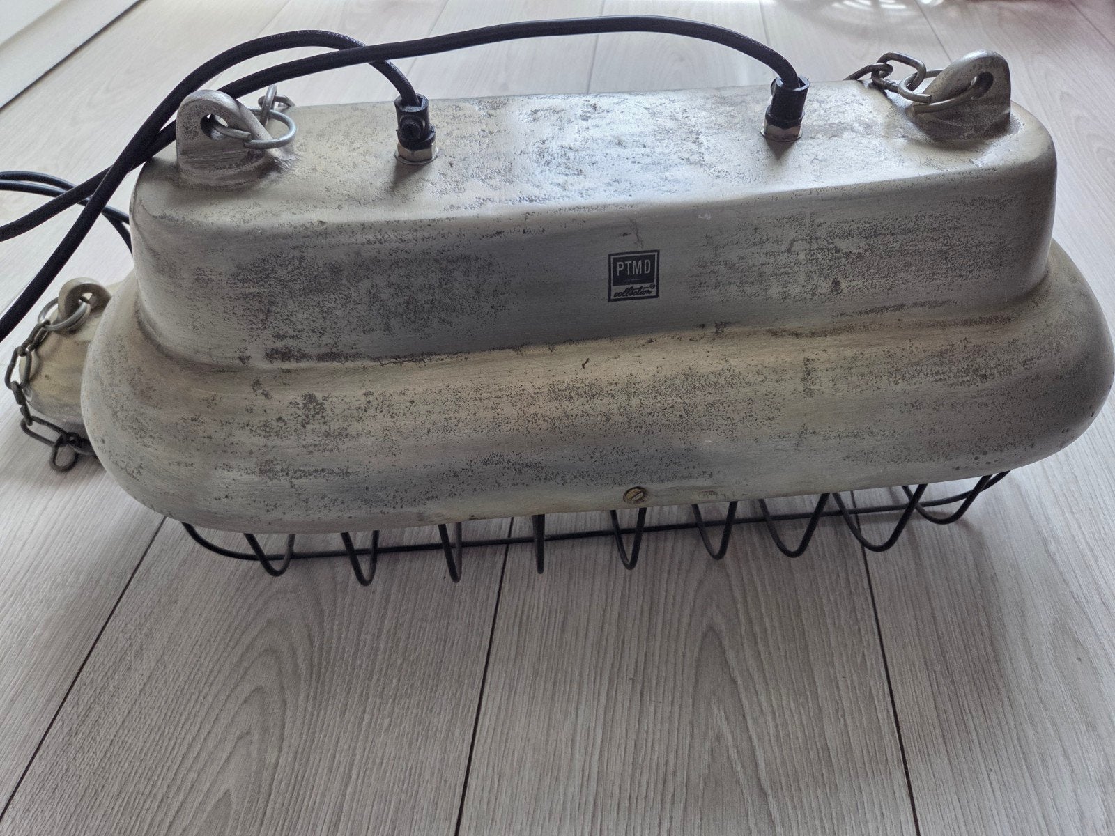 Industriële hanglamp PTMD Collection, 50 tot 75 cm, Ophalen of Verzenden, Zo goed als nieuw, Metaal