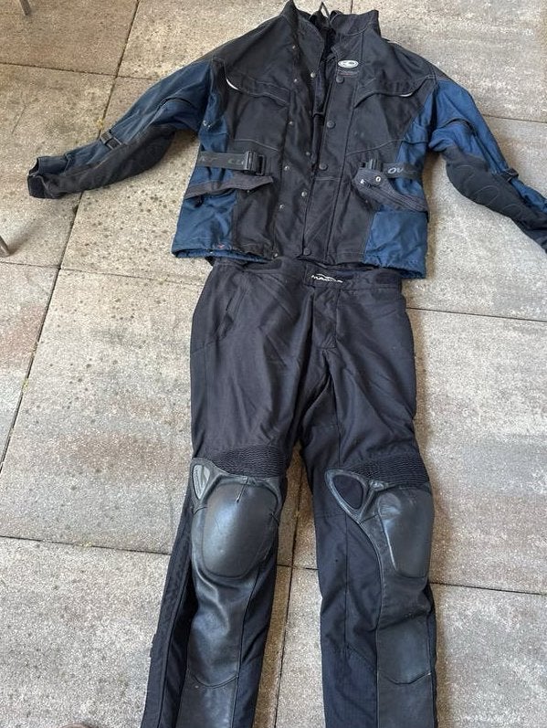 Motorpak - Jas en Broek (Clover/Macna), Motoren, Kleding | Motorkleding, Combipak, Heren, Tweedehands, Ophalen