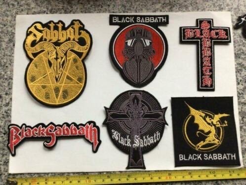 6 verschillende black sabbath patches nieuw per stuk 3,50, Nieuw, Ophalen of Verzenden, 6 verschillende black sabbath patches nieuw per stuk 3,50