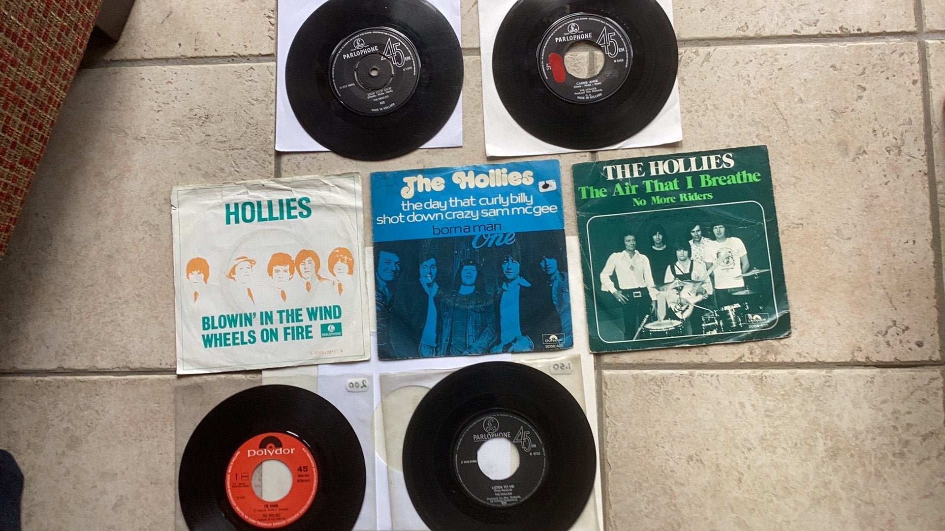 Singles The Hollies, Ophalen of Verzenden, Gebruikt, 7 inch, Pop