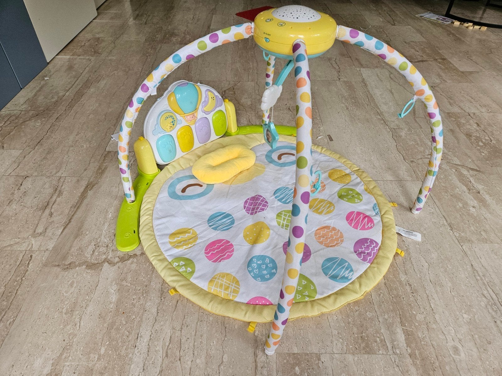 Babygym met sterrenlamp en muziekjes, Ophalen of Verzenden, Gebruikt, Babygym, Met licht