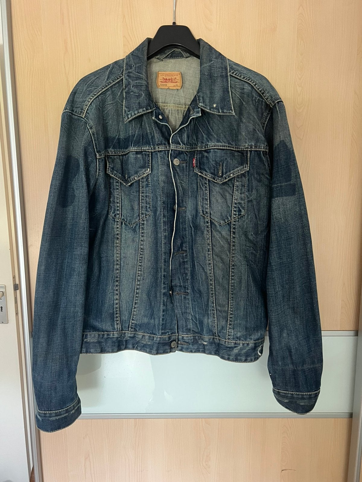 Levi’s heren spijkerjas XL, Ophalen of Verzenden, Zo goed als nieuw, Maat 56/58 (XL), Blauw