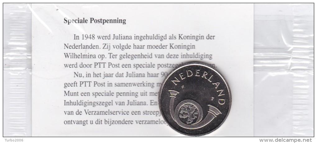 Spec postpenning 90e verjaardag van Prinses Juliana in 1999, Ophalen of Verzenden, Koningin Juliana, 25 cent, Losse munt