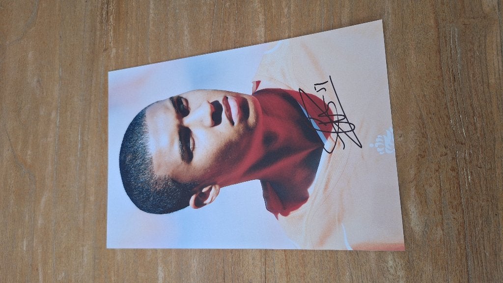 Foto 20x30cm met handtekening; Gianni Zuiverloon # Feyenoord, Ophalen of Verzenden, Nieuw, Feyenoord, Overige typen