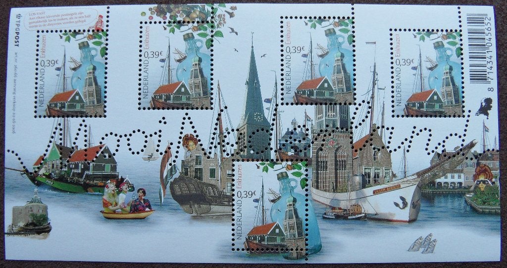 Velletje postzegels –  Mooi Nederland 2006  - Enkhuizen, Ophalen of Verzenden, Postfris