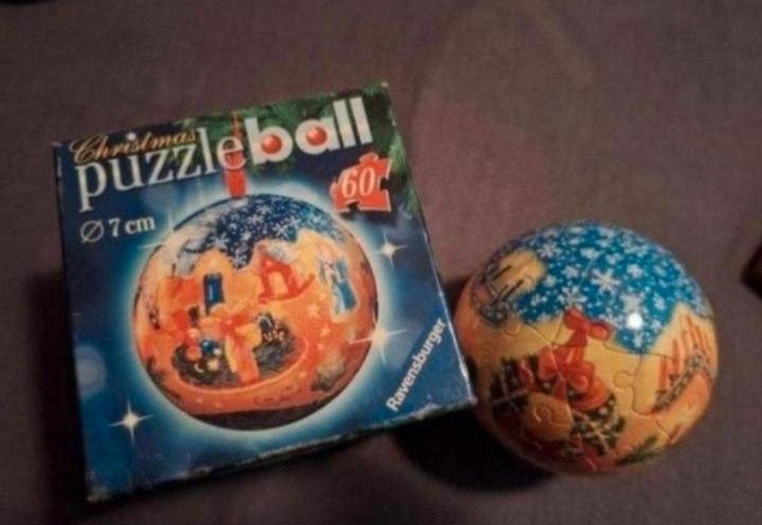 Ravensburger Christmas Puzzleball 60 stukjes Ø7cm, Ophalen of Verzenden, Minder dan 500 stukjes, Zo goed als nieuw, Rubik's of 3D-puzzel