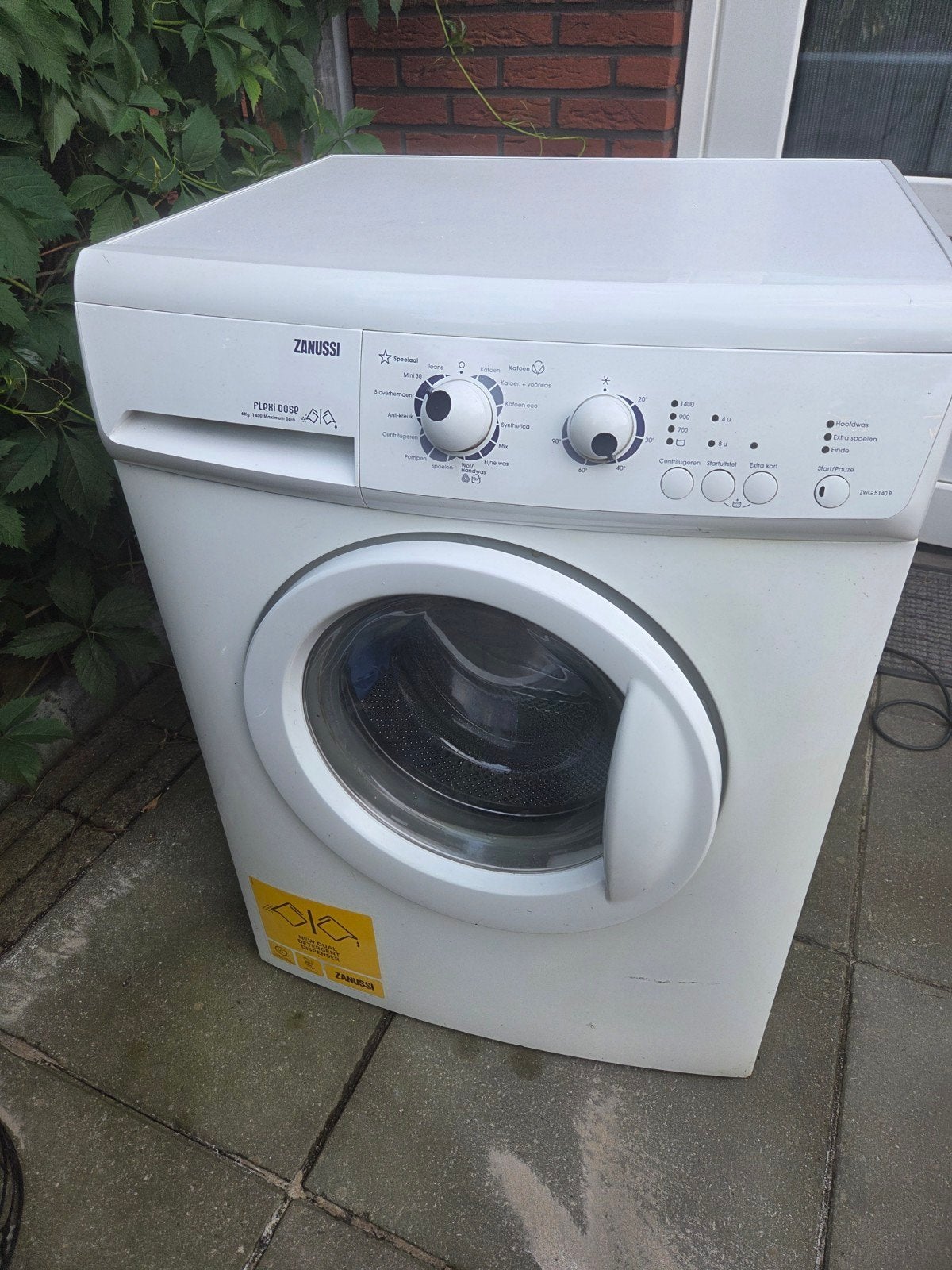 Zanussi Voorlader Wasmachine - Goede Staat, Gebruikt, Ophalen of Verzenden, Voorlader, 85 tot 90 cm
