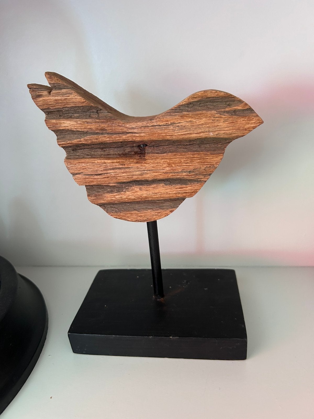 Houten Vogeltje op standaard, Antiek en Kunst, Kunst | Designobjecten, Ophalen of Verzenden