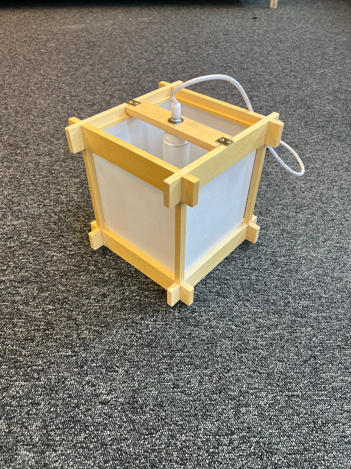 Ido Lamp - Nieuwe Japanse stijl lamp (23x23x23 cm), Verzenden, Nieuw, Hout