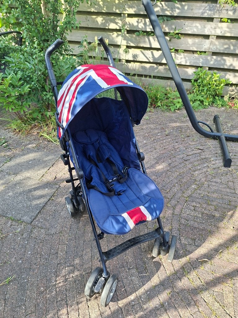 Buggy EasyWalker MINI Union Jack Vintage, Ophalen, Gebruikt, Overige merken, Verstelbare rugleuning