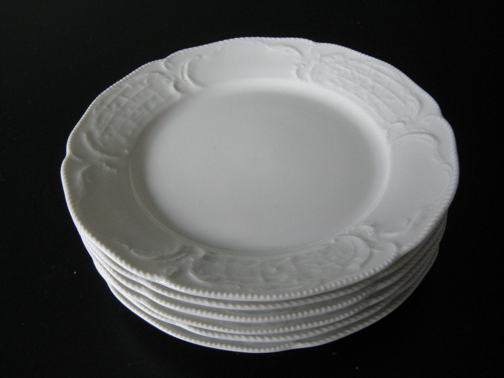 Ontbijtborden Rosenthal Sanssouci Weiss, Verzenden, Zo goed als nieuw, Bord(en), Overige stijlen