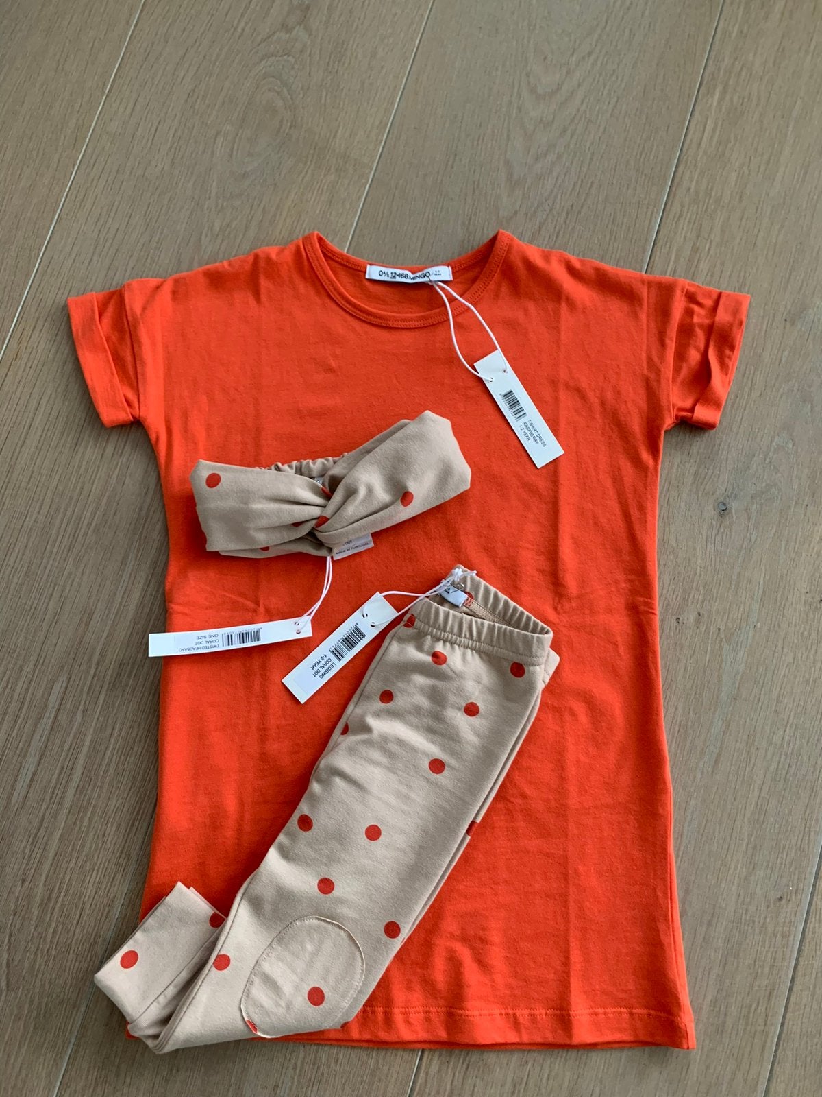 Nieuwe jurk + legging + haarband van Mingo - maat 1 tot 2 jr, Ophalen of Verzenden, Nieuw, Meisje, Jurkje of Rokje