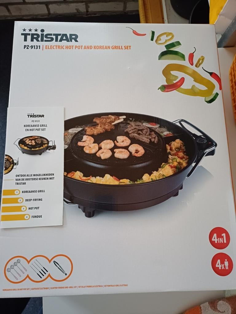 Koreaanse grill, Witgoed en Apparatuur, Gourmetstellen, Ophalen, Nieuw, 4 t/m 7 personen