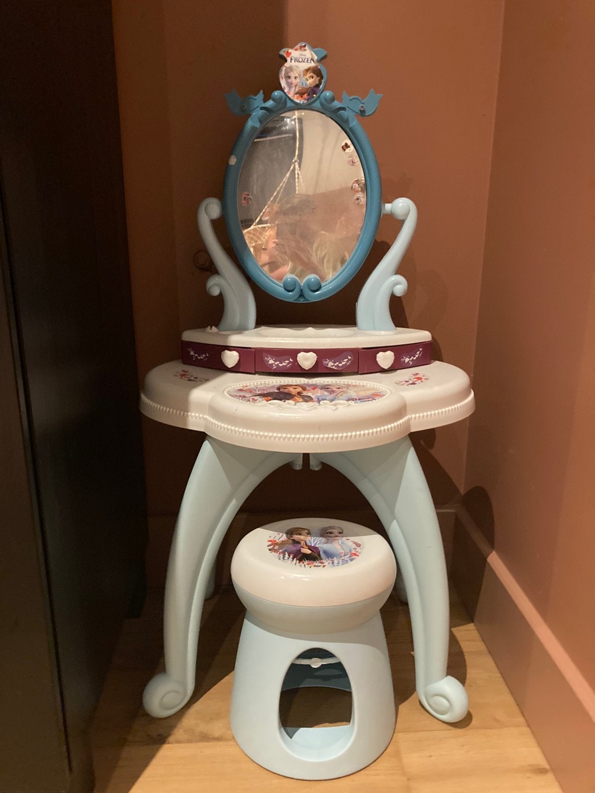 Disney Frozen kaptafel, Ophalen of Verzenden, Gebruikt, 50 tot 100 cm, Minder dan 100 cm