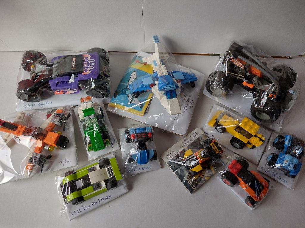 Partij Lego auto's en vliegtuigjes., Ophalen of Verzenden, Zo goed als nieuw, Complete set, Lego